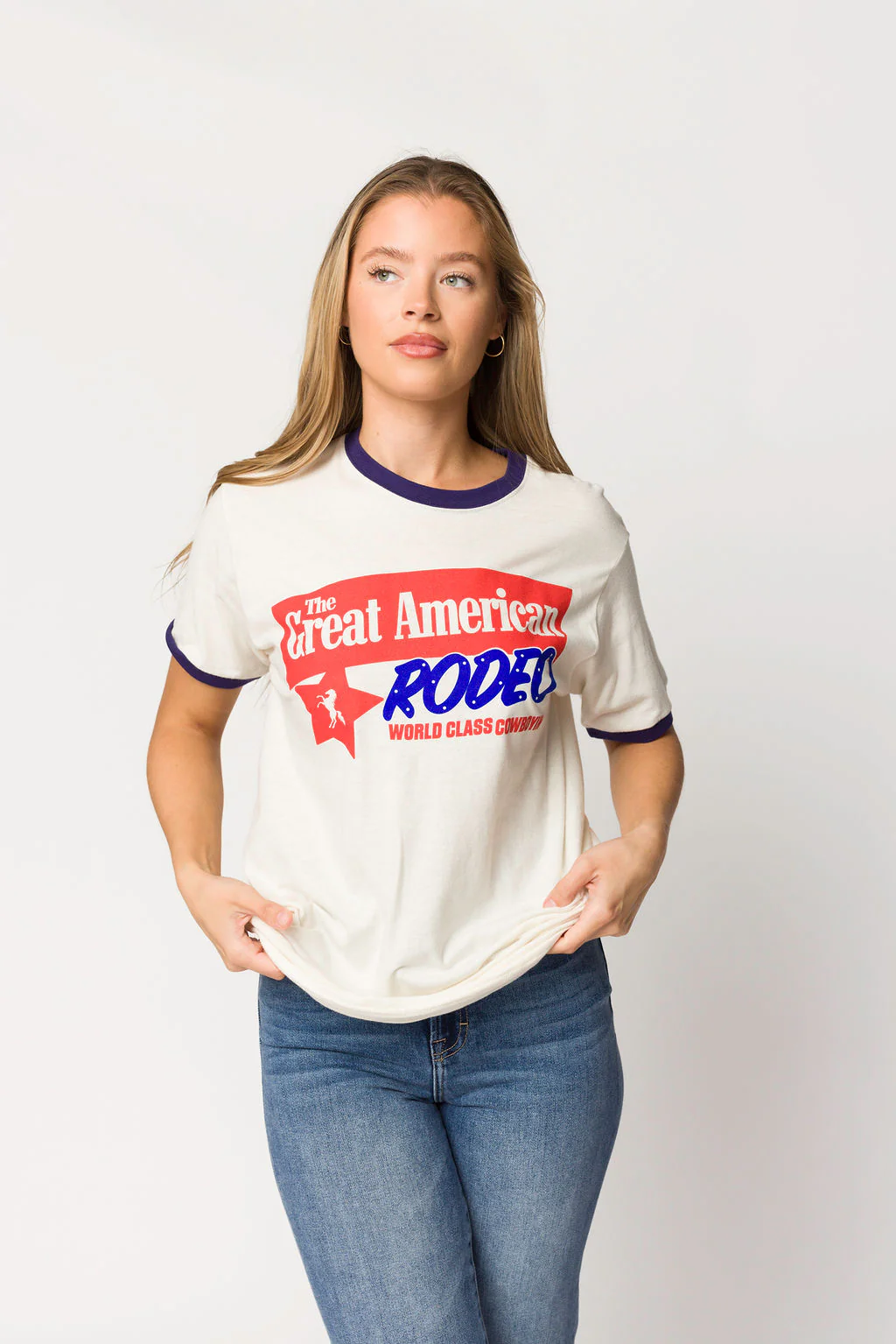 Great American Rodeo Ringer T-Shirt - Directfux