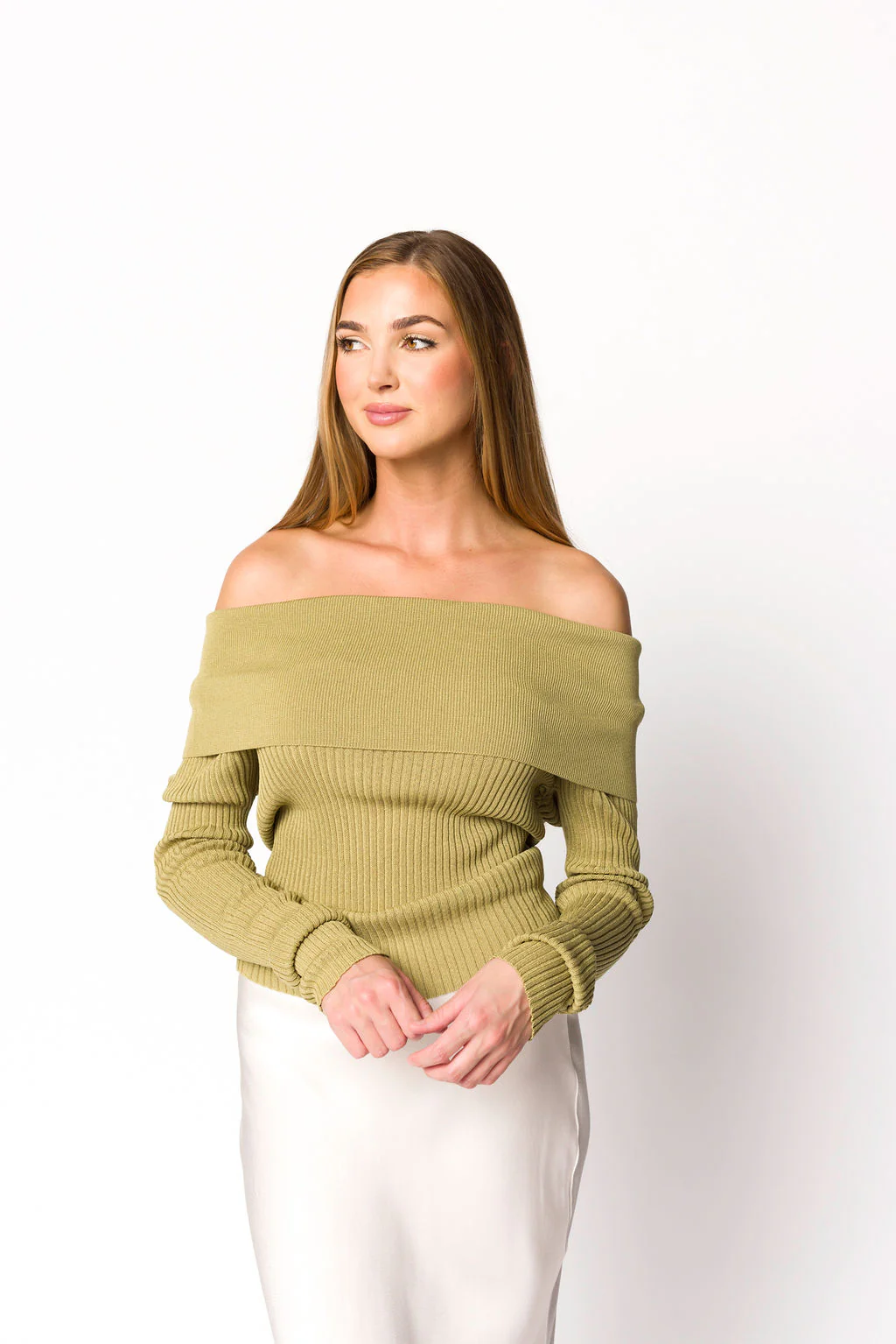 First Glance Top in Olive - Directfux
