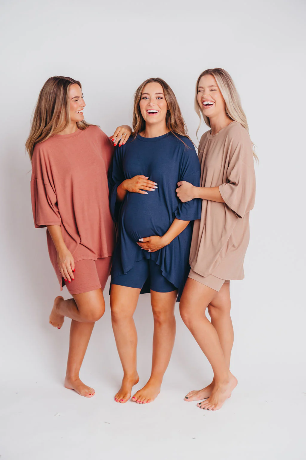 All Weekend Long Set - Short Sleeves - in Blush - Directfux